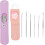 Lot de 6 cure-oreilles portables en acier inoxydable 2