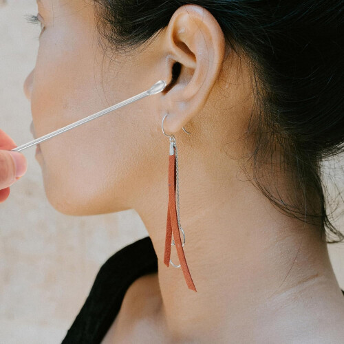 Lot de 6 cure-oreilles portables en acier inoxydable 2
