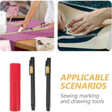 2 sets uitwasbare textielmarkers voor borduren, naaien, kleding maken, quilten en kleermaken, geschikt voor thuisgebruik.