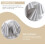 20pcs Silver Pull Bows Wrap Pull Flowers Large Plastic Ribbons for Birthday Party Wedding Car Decoration 1