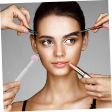 Make-up-Applikatorschwämme, 5-teiliges Set mit kleinem Pilzkopf-Foundation-Puff und Griff