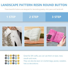 36 boutons ronds en résine pour manteau, 25 mm, à quatre trous, pour couture