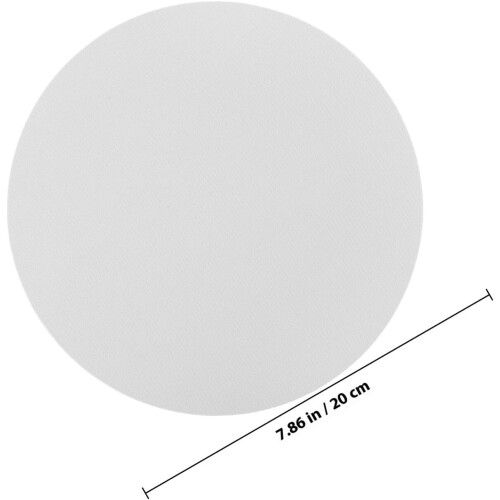 5PCS White Round Sublimation Mouse Pads 20cm Diameter 2mm Thick Blank Mouse Mat Set 1