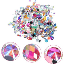 300 strass à dos plat en acrylique pour embellissements et décoration d'ongles à faire soi-même