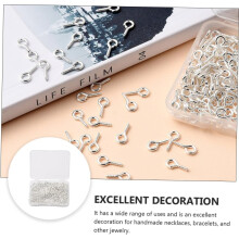 300-teiliges DIY-Schmuckanhänger-Set aus Silber und Eisen für kreative Schmuckherstellung, Bastelbedarf und Nähprojekte