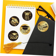 20pcs Graduação selo adesivos Envelope redondo Obrigado rótulos
