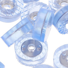 20 unidades de protectores antideslizantes de goma para patas de sillas con tornillos, que reducen el ruido y protegen el suelo.