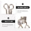 20pcs Metal Eye Sewing Closures Hooks with Diamond Accent 7