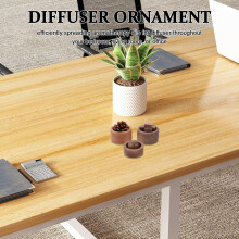 3 stuks natuurlijke houten diffusers, kleine ronde aromatherapie diffusers voor etherische oliën