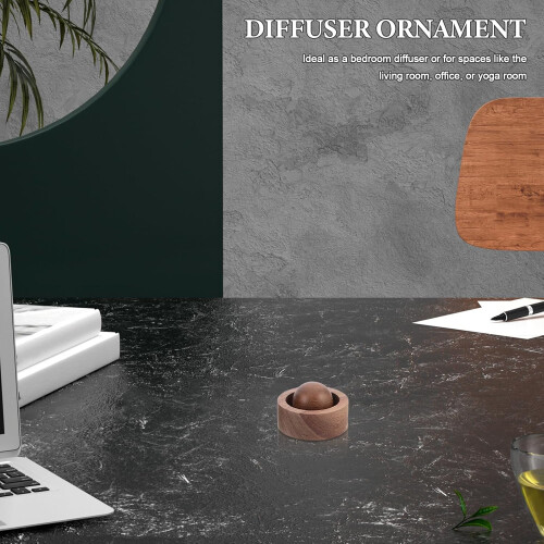 3 stuks natuurlijke houten diffusers, kleine ronde aromatherapie diffusers voor etherische oliën