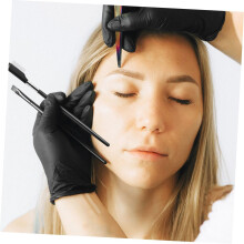 Lot de 4 peignes à cils, peignes à mascara, séparateurs de cils, brosse en acier inoxydable