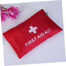 EHBO-tas en medische koffer 5-delige set Mini 420d Oxford stof Noodopbergtas Rood 16x11cm