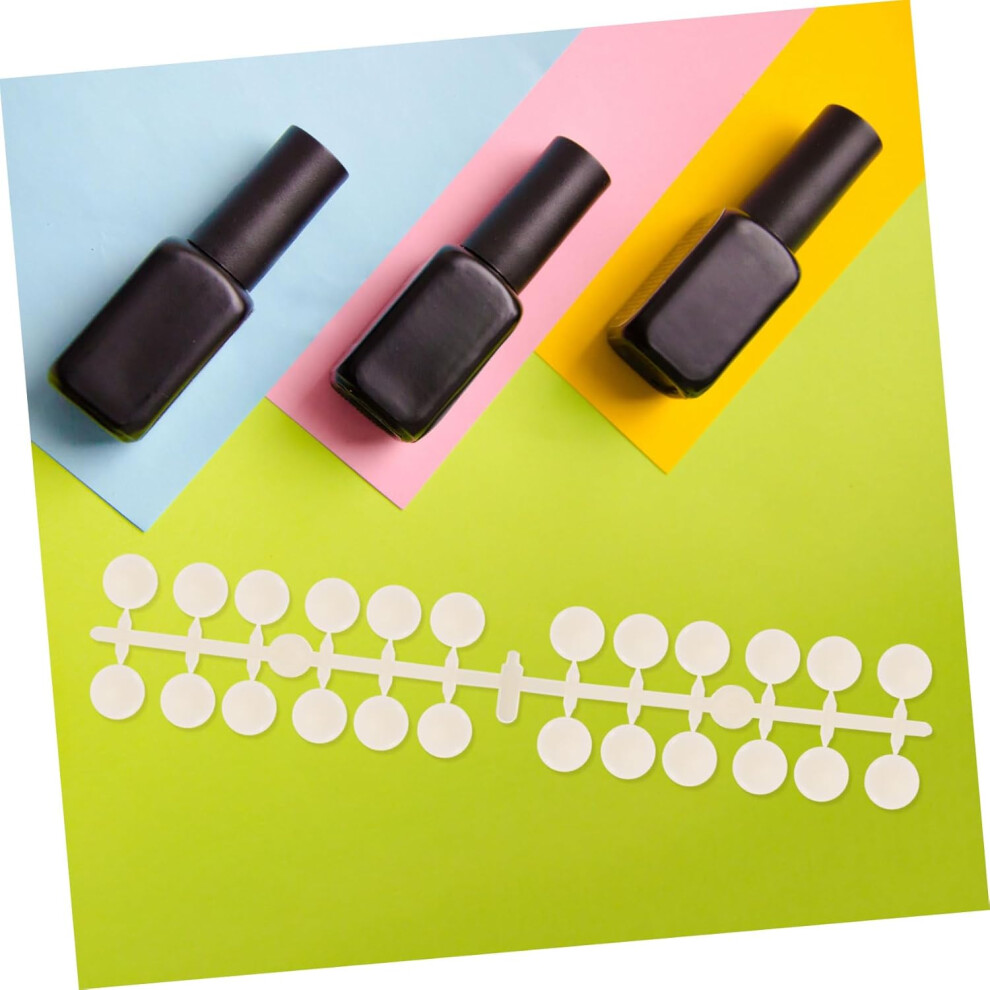 Hkhbjs Creative Manicure Template Mini Nail Display Tips 4 Pieces 3D Half-Round Beads Nail Color Plates