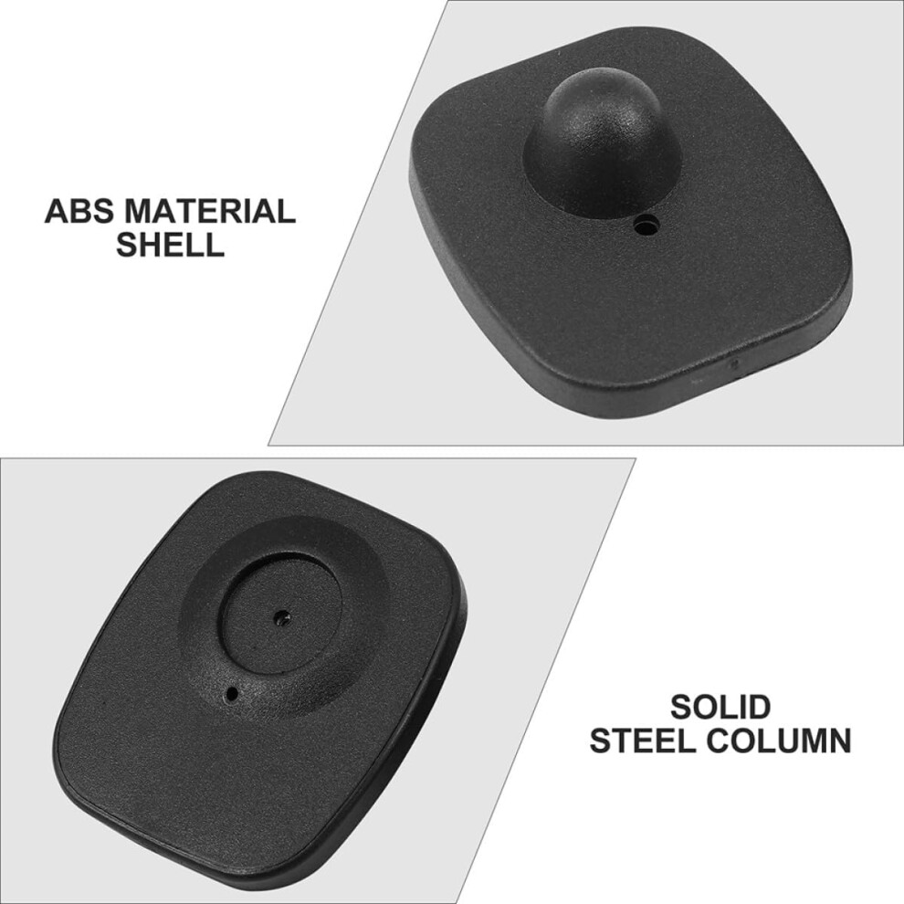 Photos - Door Lock HKHBJS 30Pcs Black ABS Clothing Security Hard Tags Anti Theft Plastic Labels 