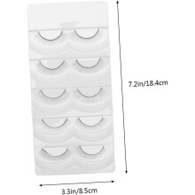 5 stuks lange handgemaakte nepwimpers voor wimperverlengingstraining. Natuurlijke look, makkelijk aan te brengen.