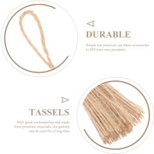 stuks natuurlijke jute kwastjes, knutselmateriaal voor het maken van jute kwastjes, perfect voor verjaardagen, kerst en bruiloften.