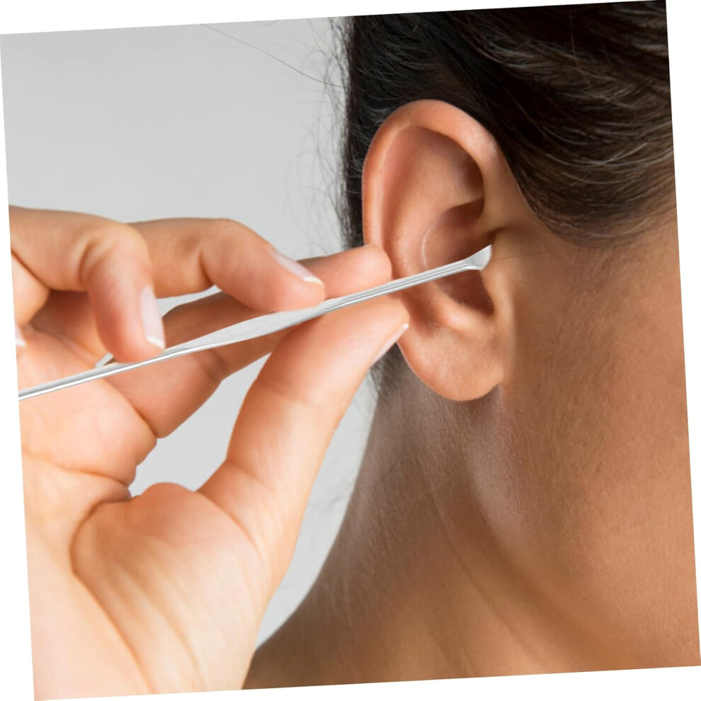 Hkhbjs 8Sets Portable Stainless Steel Earwax Spoon Ear Cleaner Tools For Earwax Removal At Home Travel