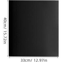 Lot de 5 tapis de cuisson antiadhésifs en fibre de verre, réutilisables, noirs, flexibles et pratiques.