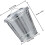 4Pcs Mini Desktop Trash Cans with Lids, Small Metal Waste Baskets for Office 2
