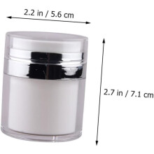 5 stuks vacuüm crèmeflessen met luchtdichte druksluiting, lotionflessen voor het bewaren van cosmetica, ideaal voor op reis en dagelijks gebruik.