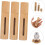 5pcs Bamboo Roller Bottles Refillable Essential Oil Vials with Smooth Application Portable Perfume Containers 1
