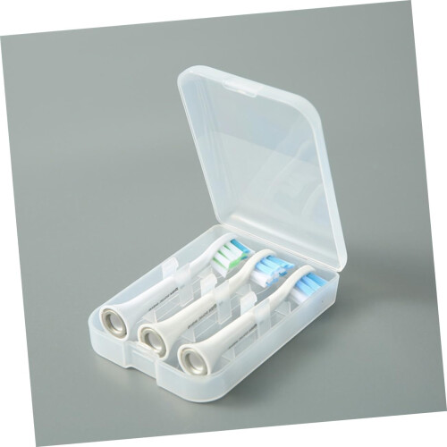 Toothbrush Heads Storage Container 4pcs Compact Brush Head Boxes 1