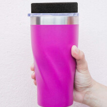 Inserções de esponja de cilindro preto de 4pcs para tornedor de copo, conjunto de substituições de esponja do tornedor de tumbler