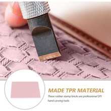 4 bloques de goma profesionales para manualidades DIY, para hacer ladrillos de goma flexibles.