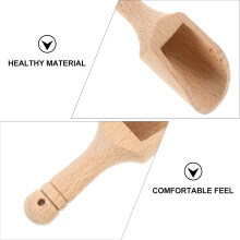4-teiliges Teelöffel-Set aus kälte- und hitzebeständigem Naturholz
