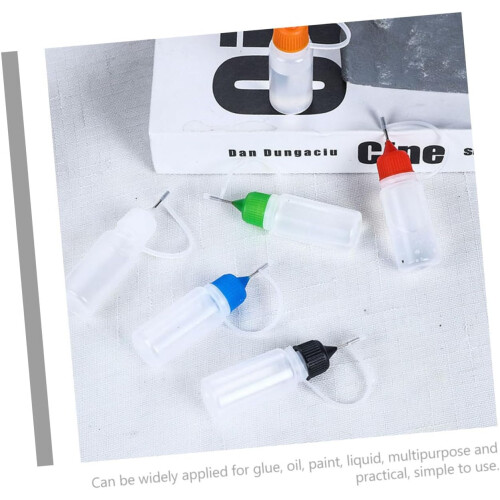20pcs 30ml Needle Tip Glue Squeeze Bottles with Caps, Semi- Small Plastic Empty Squeeze Bottles 1