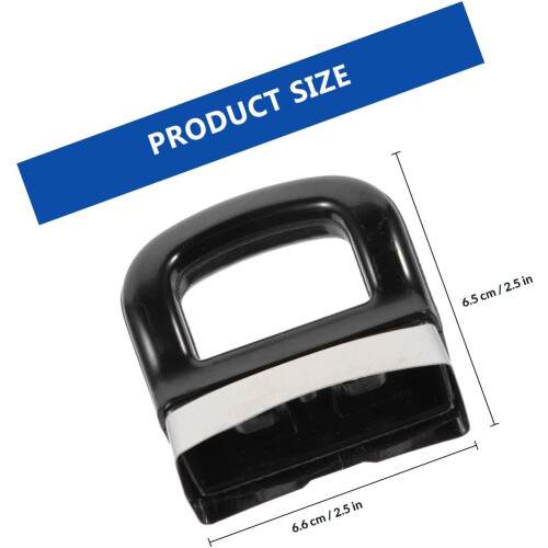 4 Pcs Pot Handle Grip Pot Handle Replacement Pan Black Plastic Heat-Insulation Easy to Clean 1