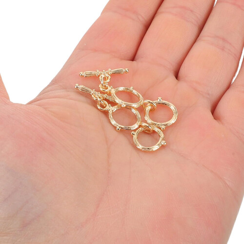 4pcs Necklace Extender Ring Toggle Clasps for DIY Bracelet Making Extension Chain 2