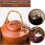 4pcs Teapot Handles Replacement Replaceable Teapot Grip Rattan Copper Material Smooth Surface 3