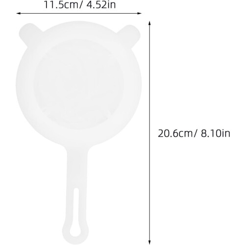 4er-Pack wiederverwendbare Saftfilter aus Nylon-Kunststoff mit präziser Webtechnik, weiß 1