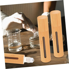 Bamboo Roll on Bottles 3pcs 10ml Small Empty Essential Oil Holders with Window for Travel and Aromatherapy