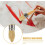 3pcs Beech Wood Handle Bristle Paintbrush Set, Multi-Function Household Art Brushes 3