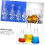 3pcs Thickened High Borosilicate Glass Conical Flasks Set 100ml 250ml 500ml 6