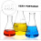 3pcs Thickened High Borosilicate Glass Conical Flasks Set 100ml 250ml 500ml 7