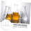 3pcs Thickened High Borosilicate Glass Conical Flasks Set 100ml 250ml 500ml 8