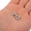 3pcs liga strass D fivela conector fecho para colar e pulseira fazer 4