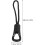 20pcs Black Plastic Zipper Pulls Non-Skid Design Easy to Install Sturdy Zipper Rope Tabs 2