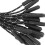 20pcs Zipper Pull Replacement Tabs with TPU Cord Black and White Dotted Rope 4