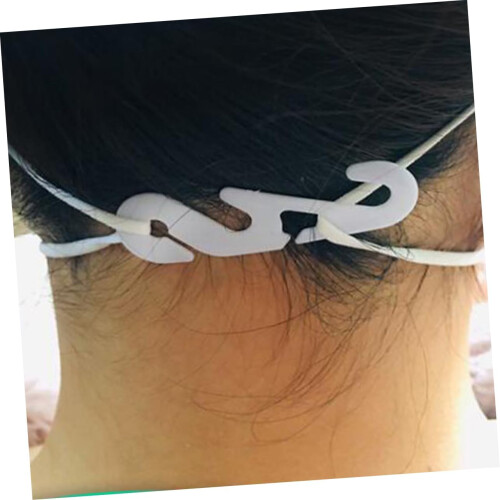200pcs Adjustable Mask Buckle s Shaped Mask Extension Hook Slip Hook for Ear 2