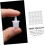 200pcs Portable Eyelash Glue Storage Container Plug 8