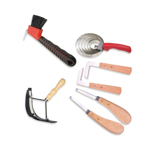 Professional Hoof Care Tool Set Wooden Handle-Package 2