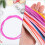 200Pcs Plastic Lacing Cord 1.8mm DIY Bracelet String Craft Lacing String 7