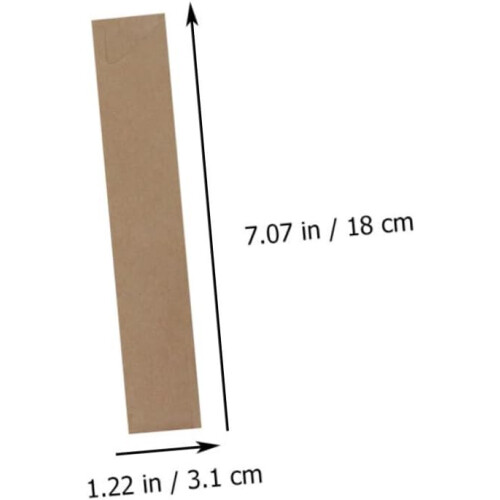 200 τεμάχια σακούλες σκευών από χαρτί Kraft για chopstick για πακέτο, κομψό σχεδιασμό 1