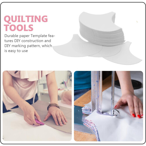 Patchwork Quilting Tools Paper Shell Shaped Templates for Sewing DIY Embroidery 5.5x4.5cm 200pcs Suitable for Crafting 2