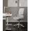 Beliani Office Chair CAPTAIN Fabric Light Grey 2