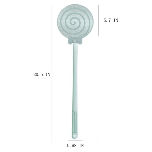 Plastic Fly Swatter with Extended Non-Slip Handle 1 Count 1